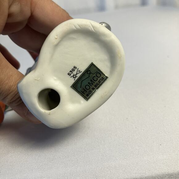 VTG Ceramic Ice Skating Bunny Rabbits Couple Figurines 4” Collectible Homco 5305 - Picture 5 of 7